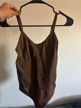 Brown Women's Scoop Neck Shapewear
